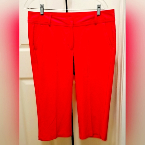 Pebble Beach Capri Pant Bright Pink SZ 10 Golf Pickleball #77 - Picture 1 of 11